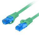 PATCHCORD CAT.6A S/FTP LSZH CCA 0.5M GREEN FLUKE PASSED LANBERG
