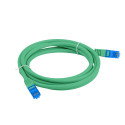 PATCHCORD CAT.6A S/FTP LSZH CCA 0.5M GREEN FLUKE PASSED LANBERG