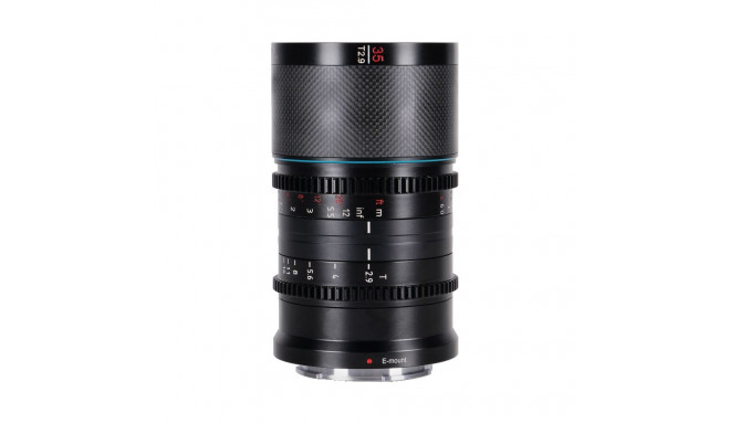 Sirui Anamorphic Lens Saturn 35mm T2.9 1.6x Carbon Fiber Full Frame RF-Mount (Blue Flare)