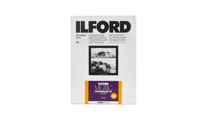 Ilford paper 12.7x17.8 MGRC Deluxe satin 100 sheets (1180475)