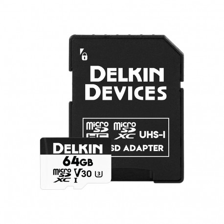 Delkin microSDXC Trail Cam Hyperspeed R100/W75 (V30) 64GB