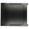 Wall cabinet rack 6U 600x600 black two sections