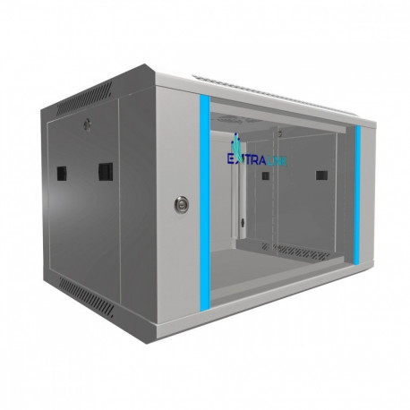 ExtraLink serveri seinakapp 6U 600x450, hall