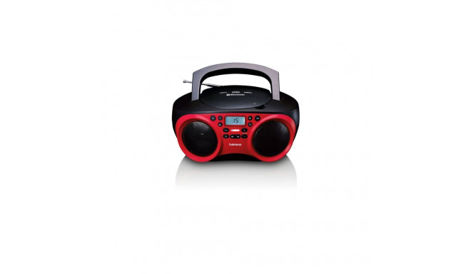 CD Radio LENCO SCD-501 With Bluetooth, Red
