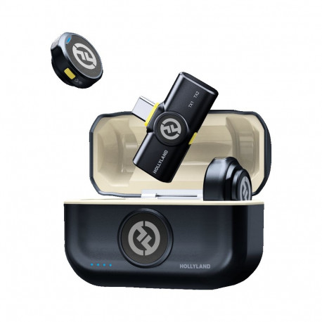 Hollyland juhtmevaba mikrofon Lark M2 Lavalier USB-C Duo, shine charcoal