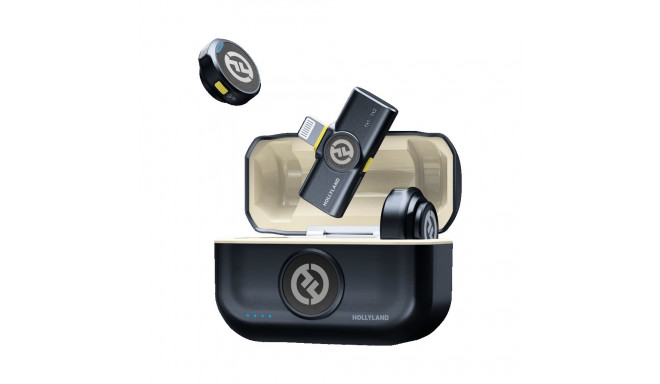 Hollyland wireless microphone Lark M2 Lightning Duo, shine charcoal