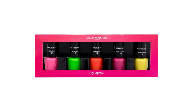 Dermacol Neon Nail Polish Set (5ml) (Set)