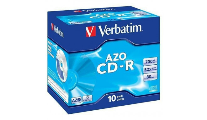 CD-R Verbatim Crystal 10 gb. 700 MB 52x