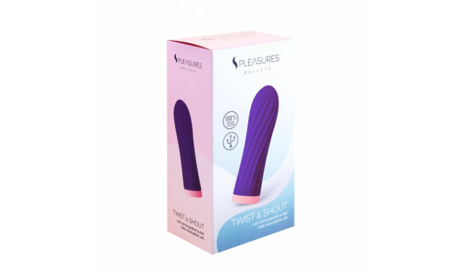 Lodveida Vibrators S Pleasures Violets Ceriņš (8,5 x 2,5 cm)