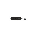 ALOGIC 10cm USB-C MultiPort Adapter with HDMI/USB 3.0/USB-C with Power Delivery (60W) - Black