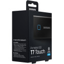 "2TB Samsung Portable T7 Touch USB 3.2 Gen2 Schwarz retail"