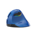 Wireless Vertical Mouse Delux M618Mini BT4.0 + 2.4Ghz 4000DPI RGB (blue)