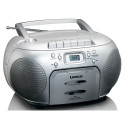 Portable stereo FM radio with CD and cassette player Lenco SCD420SI