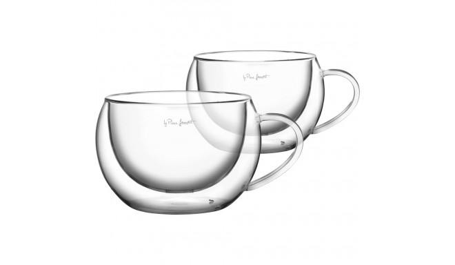 Boorsilikaadist cappuccino tassid 2x270ml Vaso Lamart LT9012