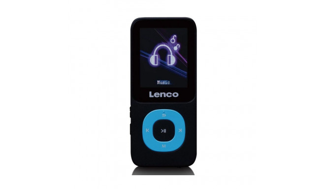 MP3/MP4 player with 4GB micro SD card Lenco, blue