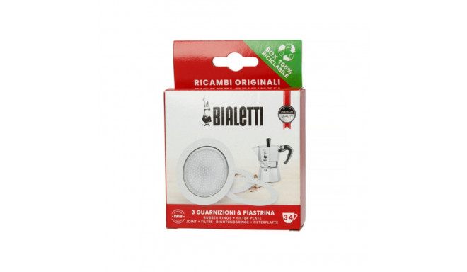 3 gasket+ 1 filter 3/4 cups Bialetti