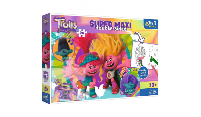 TREFL TROLLS Super Maxi pusle, 24 osa