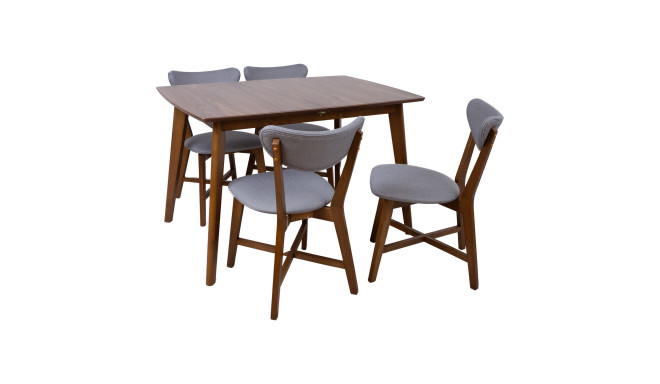 Dining set JESPER with 4 chairs
