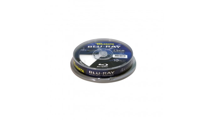TRAXDATA RITEK BD-R BLU-RAY 25GB 4X PRINTABLE CAKE*10 90L753ITRA006