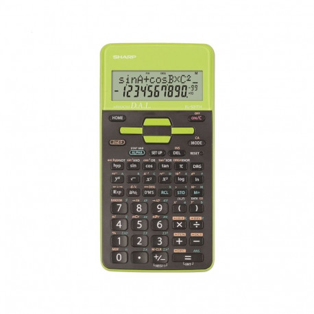 SHARP CALCULATOR SCIENTIFIC BOX GREEN EL531THGR