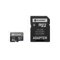 Platinet mälukaart microSDXC 64GB Class 10 UIII 90MB/s + adapter (43999)