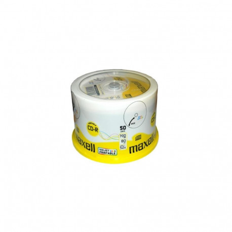 MAXELL CD-R 700MB 52X WHITE INKJET PRINTABLE 624006.40.CN