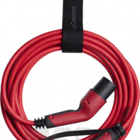 DEFA laadimiskaabel eConnect Red Mode3 20A 3-faasiline Type2 7,5m