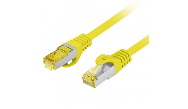 PATCHCORD CAT.6A S/FTP LSZH CU 1M YELLOW FLUKE PASSED LANBERG