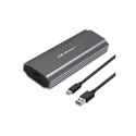 Enclosure for drive M.2 SSD, SATA, NVMe, USB C
