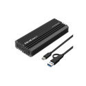 Enclosure for drive M.2 SATA, NVMe, USB C, 2TB