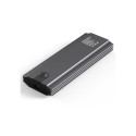 Enclosure for drive M.2 SSD, SATA, NVMe, USB C