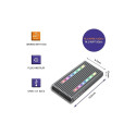 Enclosure for drive M.2 SSD, SATA, NVMe, RGB LE