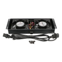 Extralink 2 FANS ROOF COOLING UNIT WITH CABLE TO THERMOSTAT Cooling fan
