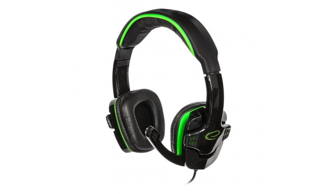 Esperanza EGH310G Headphones with microphone Headband Black, Green