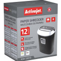 Activejet ASH-1201D Shredder for documents, black, silver.