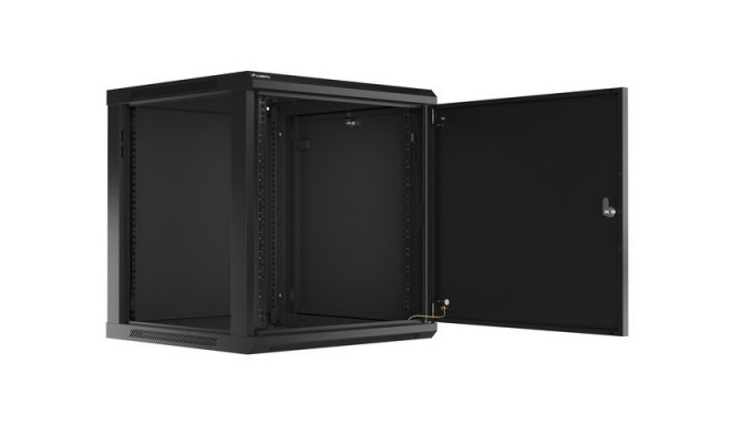 Lanberg WF01-6612-00B seinakinnitusega rack-kapp 12U Must