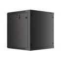 Lanberg WF01-6612-00B rack cabinet 12U Wall mounted rack Black