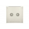Extralink 19" 9U 600x600 ASP Grey wall-mounted rack