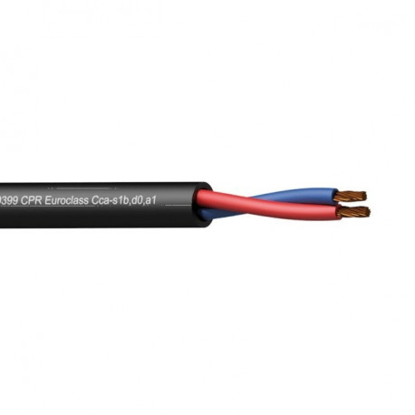 PROCAB CLS225-CCA/1 kõlarikaabel - 2 x 2.5 mm2 - 13 AWG - EN50399 CPR Euroclass Cca-s1b,d0,a1 100 m 