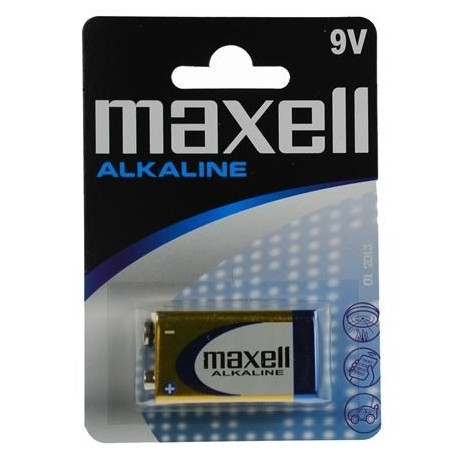 MAXELL battery Alkaline 9V, 6LR61, 1 pcs.