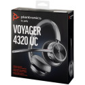 POLY VOYAGER 4320 UC Headset Wireless Head-band Office/Call center Bluetooth Black