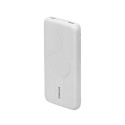 Powerbank RIVACASE 10000 mAh USB-C 20W + Qi 10W biały (1x USB-C PD 20W, 2 USB-A  QC 3.0 18W), white