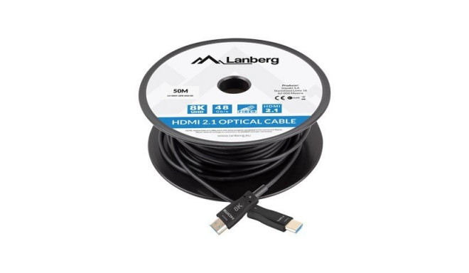 LANBERG HDMI KAABEL M/M V2.1 50M 8K OPTILINE AOC