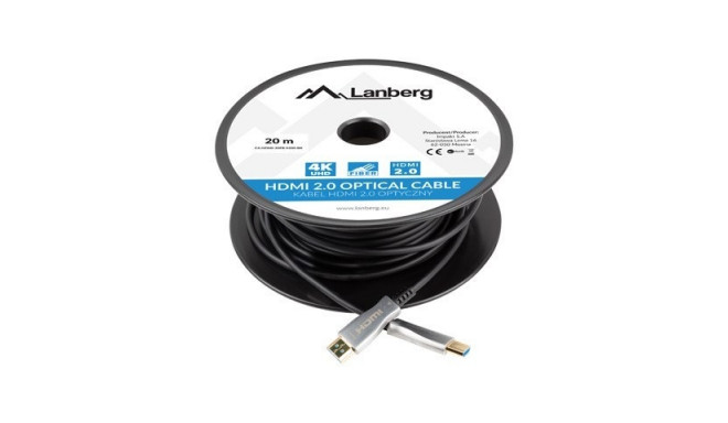 Lanberg CA-HDMI-20FB-0200-BK optiline kaabel HDMI M/M 20m v2.0 4K AOC