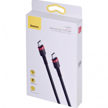Baseus USB-kaabel CATKLF-G91 USB-C 1m, must