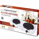 Esperanza EKH007W hob White Countertop Sealed plate 2 zone(s)