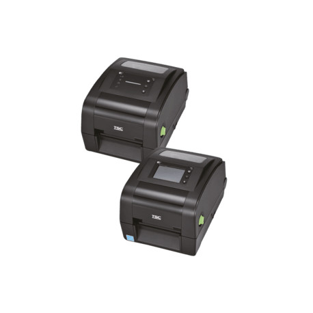 TSC TH340T desktop label printer, thermal transfer, 300 dpi, 152 mm/s, Ethernet, USB, RS-232, RAM 12