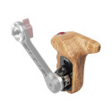 SMALLRIG 3324 ROSETTE SIDE HANDLE WOOD WITH RECORD START/STOP REMOTE TRIGGER