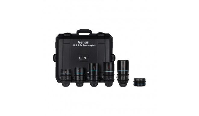 SIRUI ANAMORPHIC VENUS 5X LENS + ADAPTER KIT (35/50/75/100/150MM) +ADAPTER + HARD CASE E-MOUNT