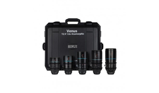 Sirui Anamorphic Venus 5x Lens Kit (35/50/75/100/150mm) + Hard case E-Mount